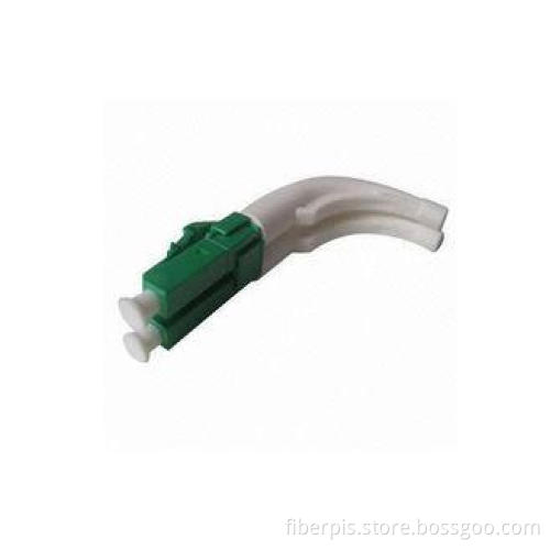 LC Duplex 3.0mm Fiber Optic Connector with 45degree Bent Bo